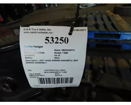 KENWORTH T680 Spring Hanger