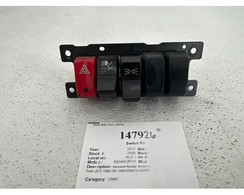 KENWORTH T680 Switch Panel