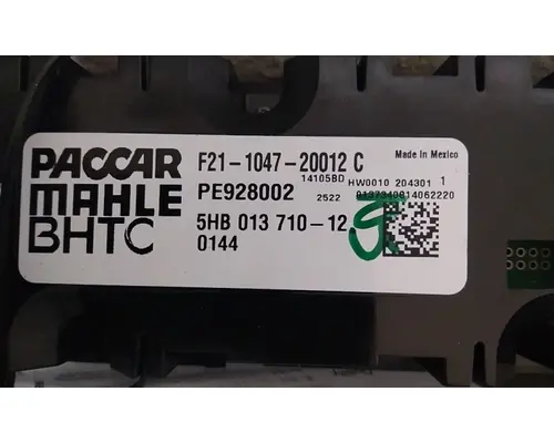 KENWORTH T680 TEMPERATURE CONTROL