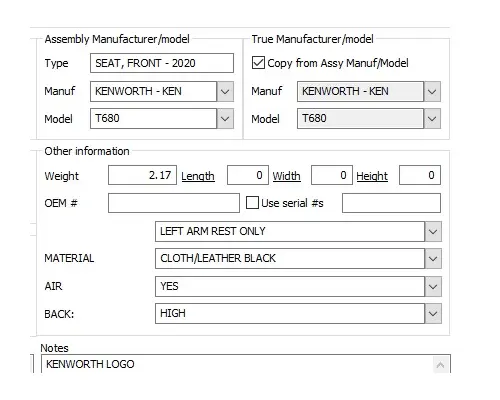 KENWORTH T680 TEMPERATURE CONTROL