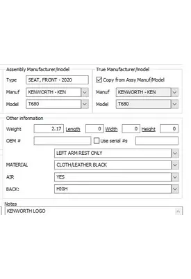 KENWORTH T680 TEMPERATURE CONTROL