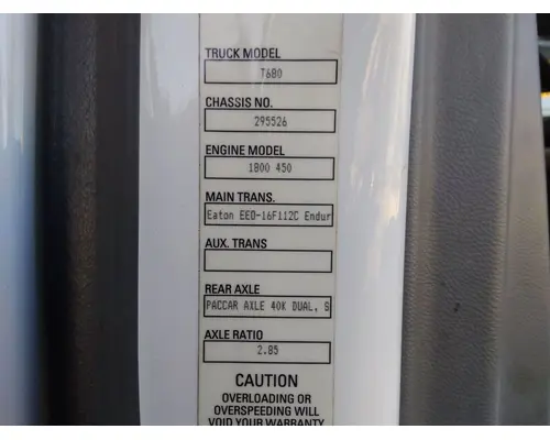 KENWORTH T680 WHOLE TRUCK FOR RESALE