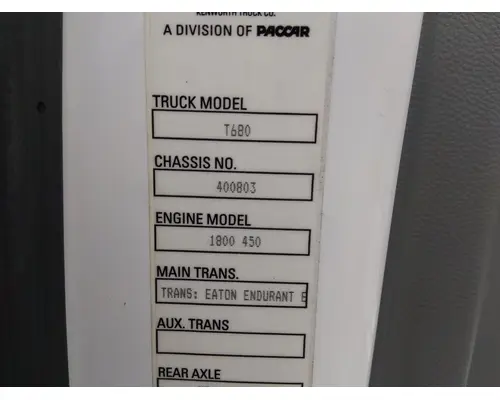 KENWORTH T680 WHOLE TRUCK FOR RESALE