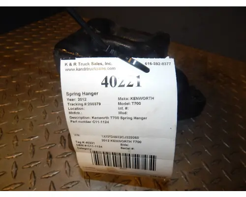 KENWORTH T700 722 Suspension Spring Hangers