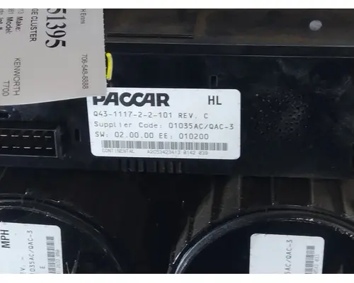KENWORTH T700 GAUGE CLUSTER