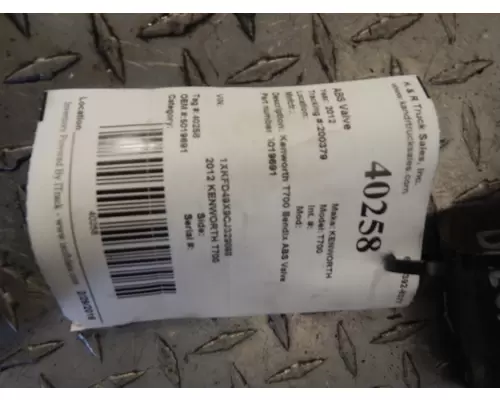 KENWORTH T700 Valve, ABS