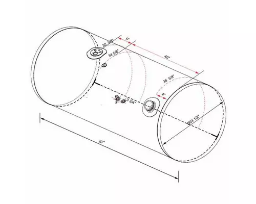 KENWORTH T800 1986-2007 FUEL TANK