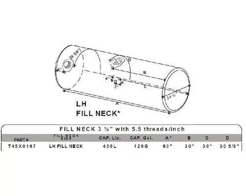 KENWORTH T800 1986-2007 FUEL TANK