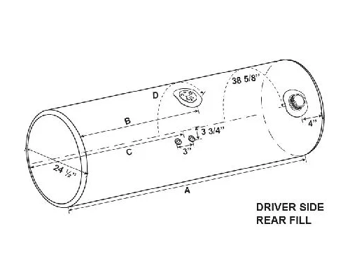 KENWORTH T800 1986-2007 FUEL TANK