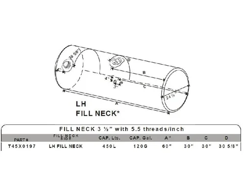 KENWORTH T800 1986-2007 FUEL TANK
