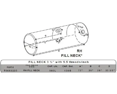 KENWORTH T800 1986-2007 FUEL TANK