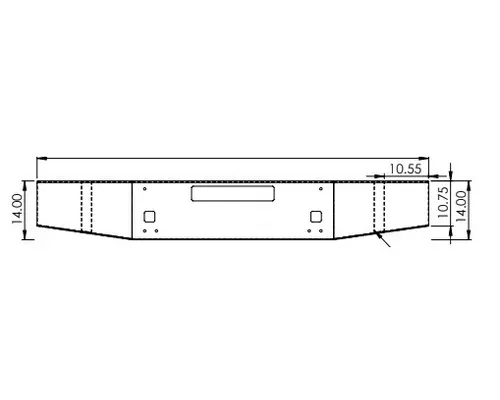 KENWORTH T800 1987-2007 BUMPER ASSEMBLY, FRONT