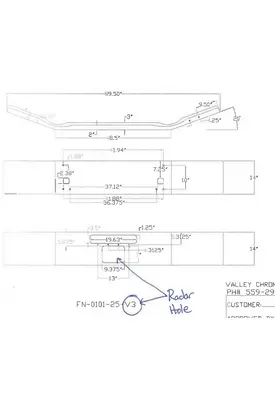 KENWORTH T800B 2004-2020 BUMPER ASSEMBLY, FRONT