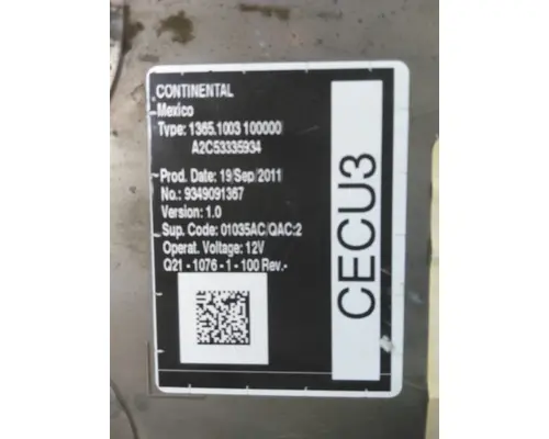 KENWORTH T800B CHASSIS CONTROL MODULE (CCM)