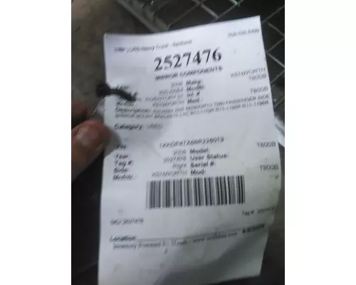 KENWORTH T800B MIRROR COMPONENTS