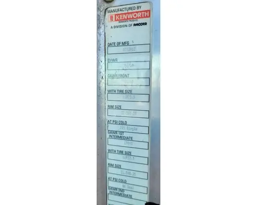 KENWORTH T800 Cab Assembly