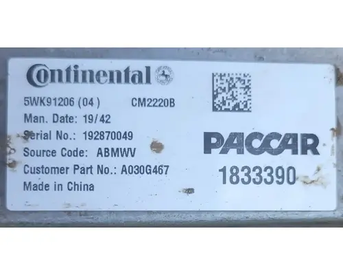 KENWORTH T800 Electronic Engine Control Module