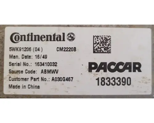 KENWORTH T800 Electronic Engine Control Module