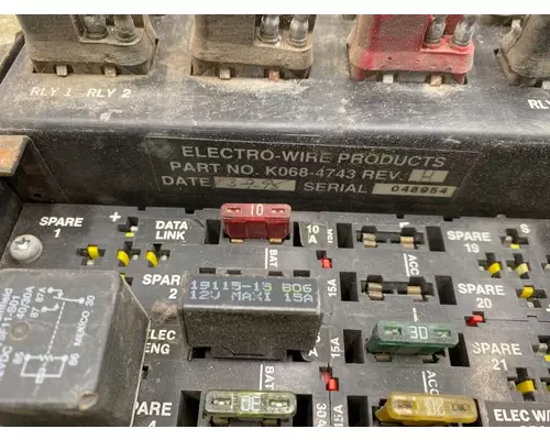 KENWORTH T800 Fuse Panel