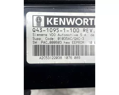 KENWORTH T800 Instrument Cluster