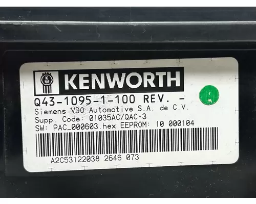 KENWORTH T800 Instrument Cluster