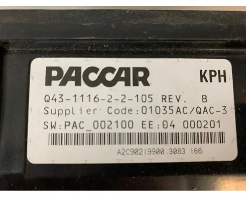 KENWORTH T800 Instrument Cluster