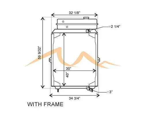 KENWORTH T800 RADIATOR ASSEMBLY
