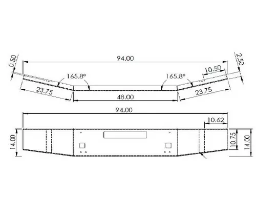 KENWORTH T880 2012-2025 BUMPER ASSEMBLY, FRONT