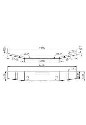 KENWORTH T880 2012-2025 BUMPER ASSEMBLY, FRONT