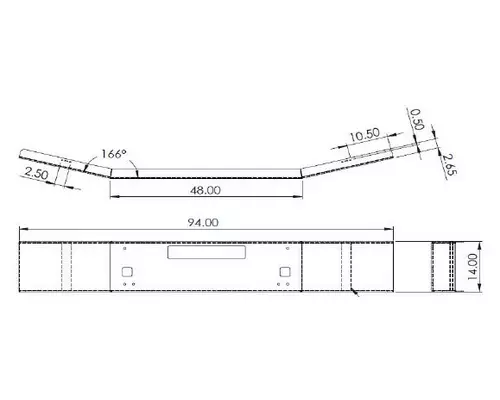 KENWORTH T880 BUMPER ASSEMBLY, FRONT