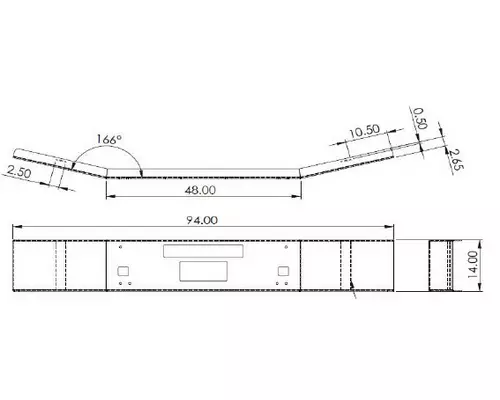 KENWORTH T880 BUMPER ASSEMBLY, FRONT