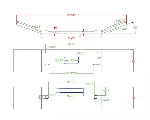 KENWORTH T880 BUMPER ASSEMBLY, FRONT