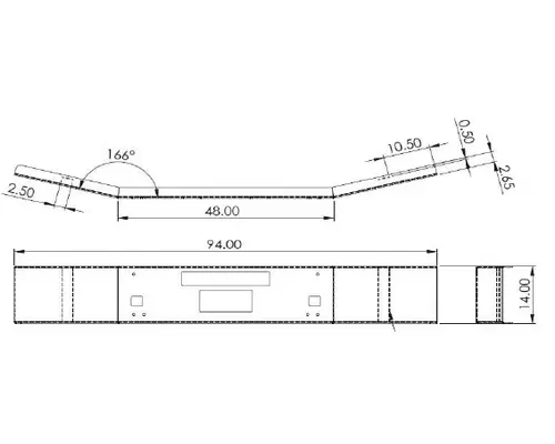 KENWORTH T880 BUMPER ASSEMBLY, FRONT