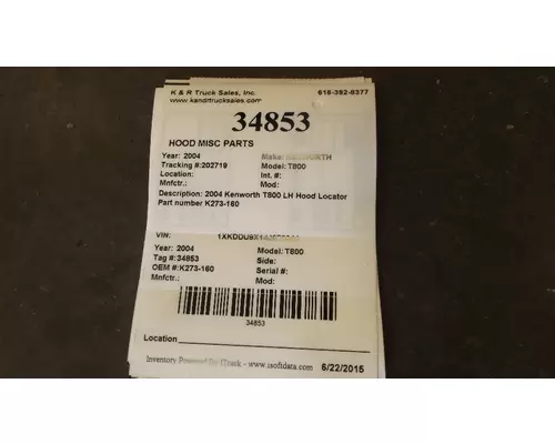 KENWORTH T880 Body Parts, Misc.