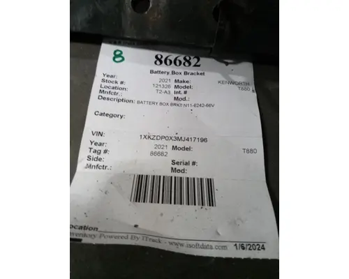 KENWORTH T880 Brackets, Misc.