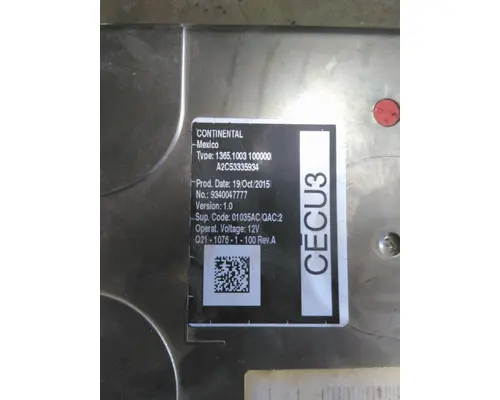 KENWORTH T880 CAB CONTROL UNIT MODULE