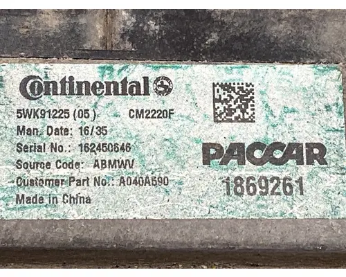 KENWORTH T880 ECM (EGR Maintenance Reminder)