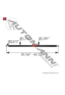KENWORTH T880 Hood Strut