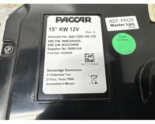 KENWORTH T880 Instrument Cluster