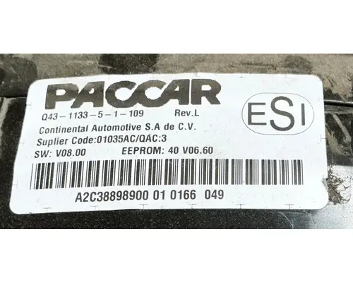 KENWORTH T880 Instrument Cluster