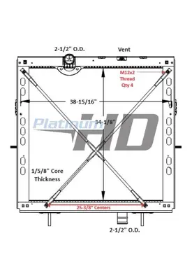 KENWORTH T880 RADIATOR ASSEMBLY