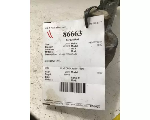 KENWORTH T880 Torque Rod
