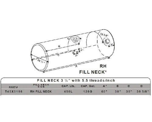 KENWORTH W900 1961-2026 FUEL TANK