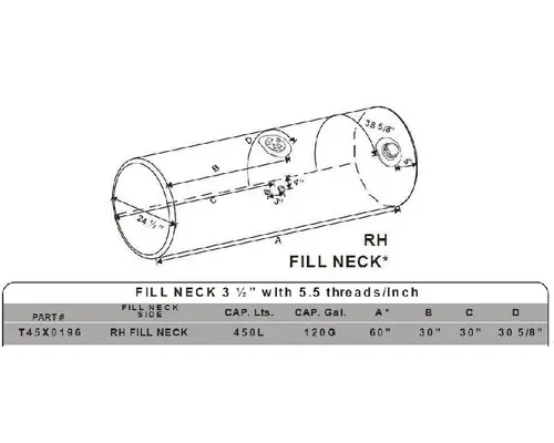 KENWORTH W900 1961-2026 FUEL TANK
