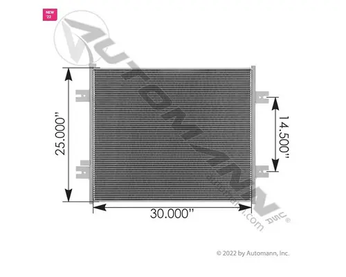 KENWORTH W900 Air Conditioner Condenser