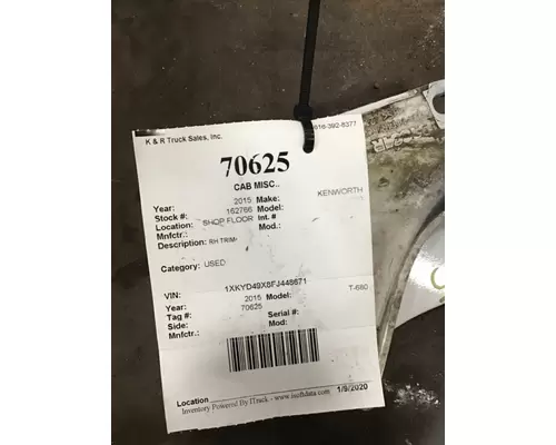 KENWORTH W900 Body Parts, Misc.