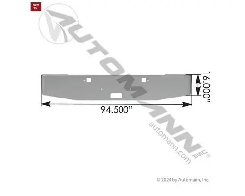 KENWORTH W900 Bumper Assembly, Front