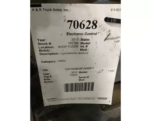 KENWORTH W900 ECM (Chassis)