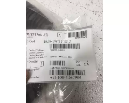 KENWORTH W900 FRAME RAIL WIRING HARNESS