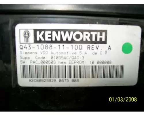 KENWORTH W900 GAUGE CLUSTER